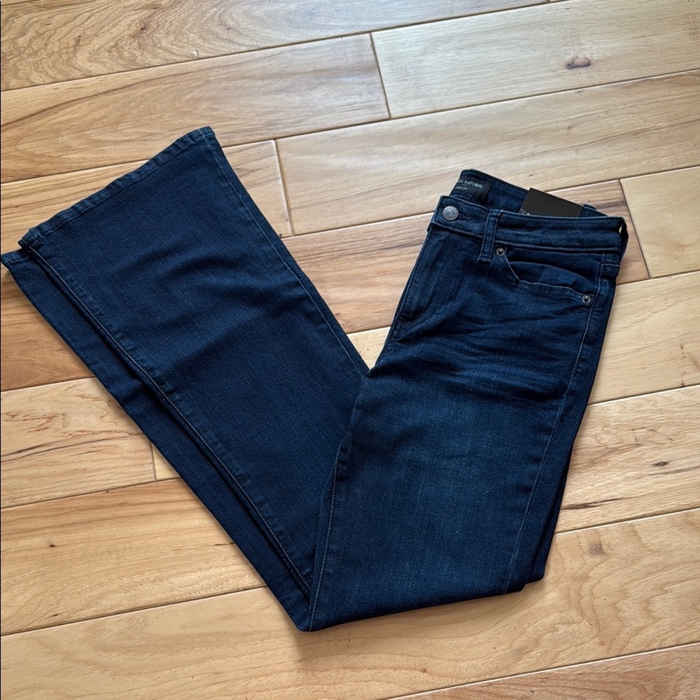 Banana Republic Blue Flare Wide Leg Jeans